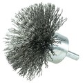 Weiler 3" Circular Flared Crimped Wire End Brush, .020" Steel Fill 10073